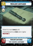 Image for Heirloom Lightsaber (Hyperspace) (317) (Legends of the Force) - Star Wars: Unlimited