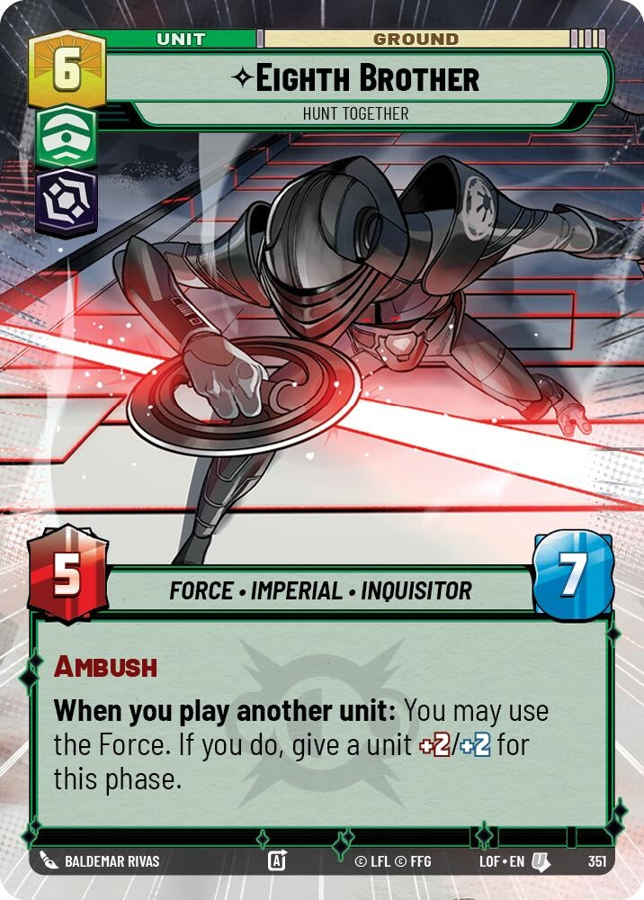 Image for Eighth Brother - Hunt Together (Hyperspace) (351) (Legends of the Force) - Star Wars: Unlimited