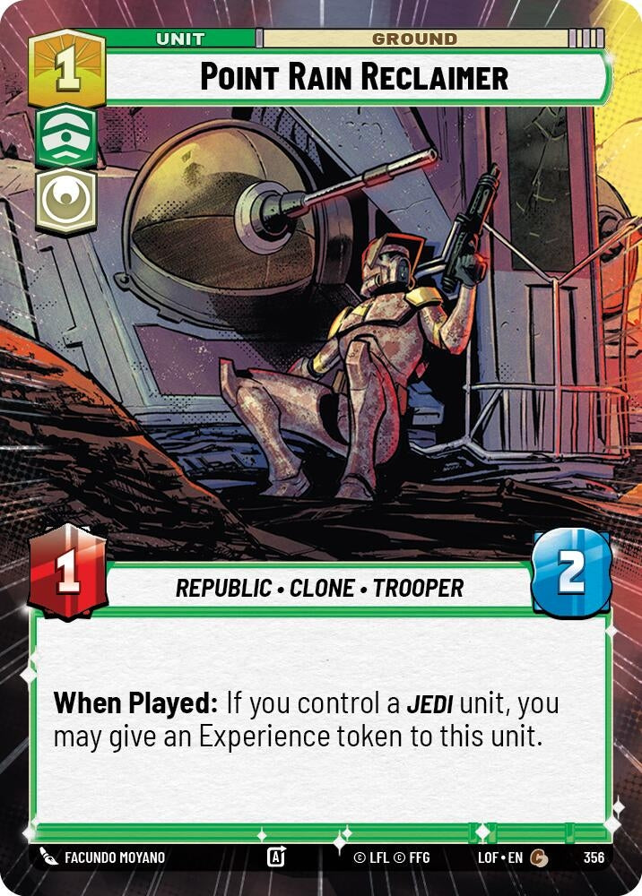 Image for Point Rain Reclaimer (Hyperspace) (356) (Legends of the Force) - Star Wars: Unlimited