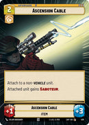 Image for Ascension Cable (Hyperspace) (479) (Legends of the Force) - Star Wars: Unlimited