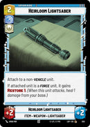 Image for Heirloom Lightsaber (Foil) (555) (Legends of the Force) - Star Wars: Unlimited
