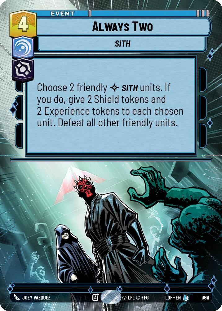Image for Always Two (Hyperspace Foil) (782) (Legends of the Force) - Star Wars: Unlimited