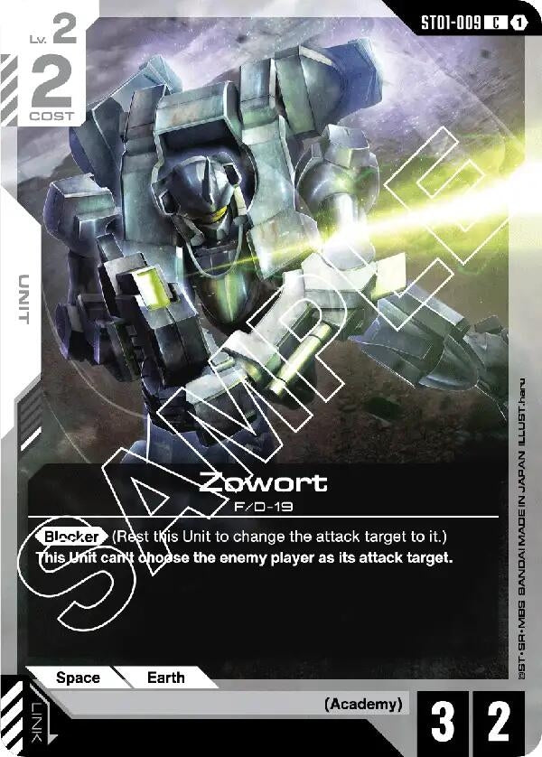 Image for Zowort (ST01-009) (Starter Deck 01: Heroic Beginnings) - Gundam Card Game