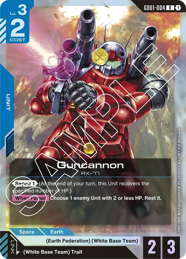Image for Guncannon (GD01-004) (Newtype Rising) - Gundam Card Game