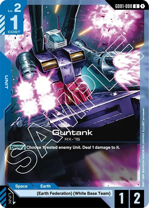 Image for Guntank (GD01-008) (Newtype Rising) - Gundam Card Game