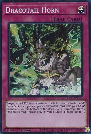 Image for Dracotail Horn (Super Rare) (JUSH-EN010) (Justice Hunters) - YuGiOh