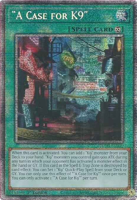 Image for "A Case for K9" (Starlight Rare) (JUSH-EN040) (Justice Hunters) - YuGiOh