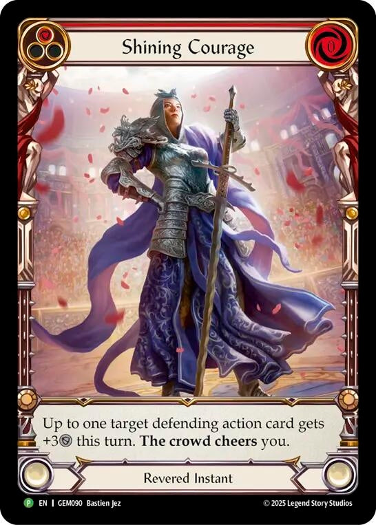 Image for Shining Courage (GEM090) (GEM Pack 3) - Flesh and Blood TCG