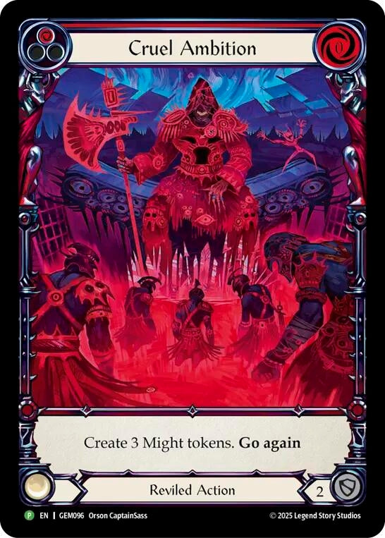 Image for Cruel Ambition (GEM096) (GEM Pack 3) - Flesh and Blood TCG