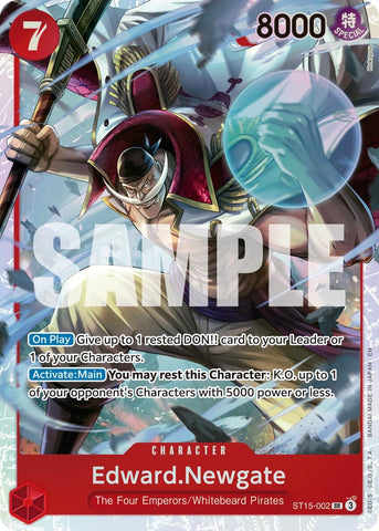 Image for Edward.Newgate - ST15-002 (Reprint) (ST15-002) (Premium Booster -The Best- Vol. 2) - One Piece Card Game