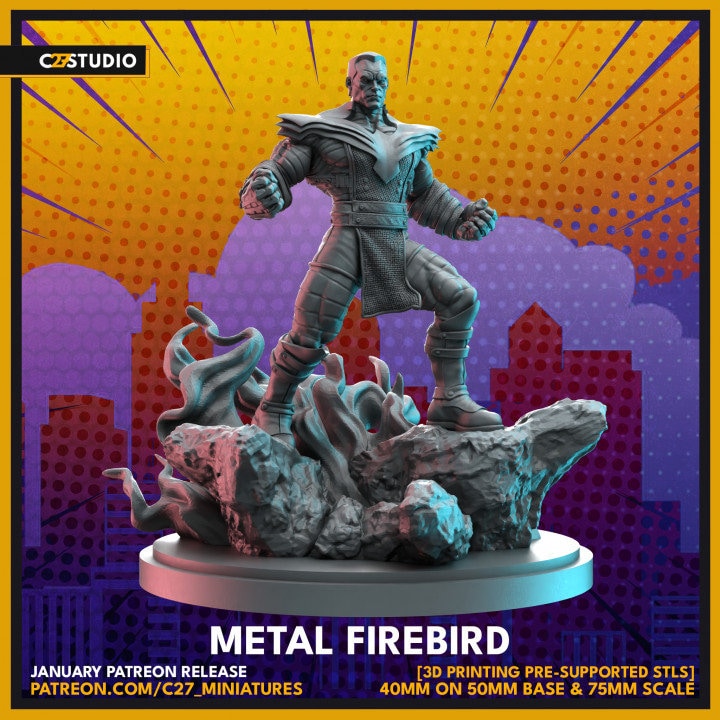 Phoenix Force Colossus 40mm Scale Miniature | Crisis Protocol Proxy | C27
