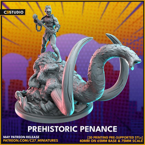 10,000 BC Ghost Rider 40mm Scale Miniature | Crisis Protocol Proxy | C27