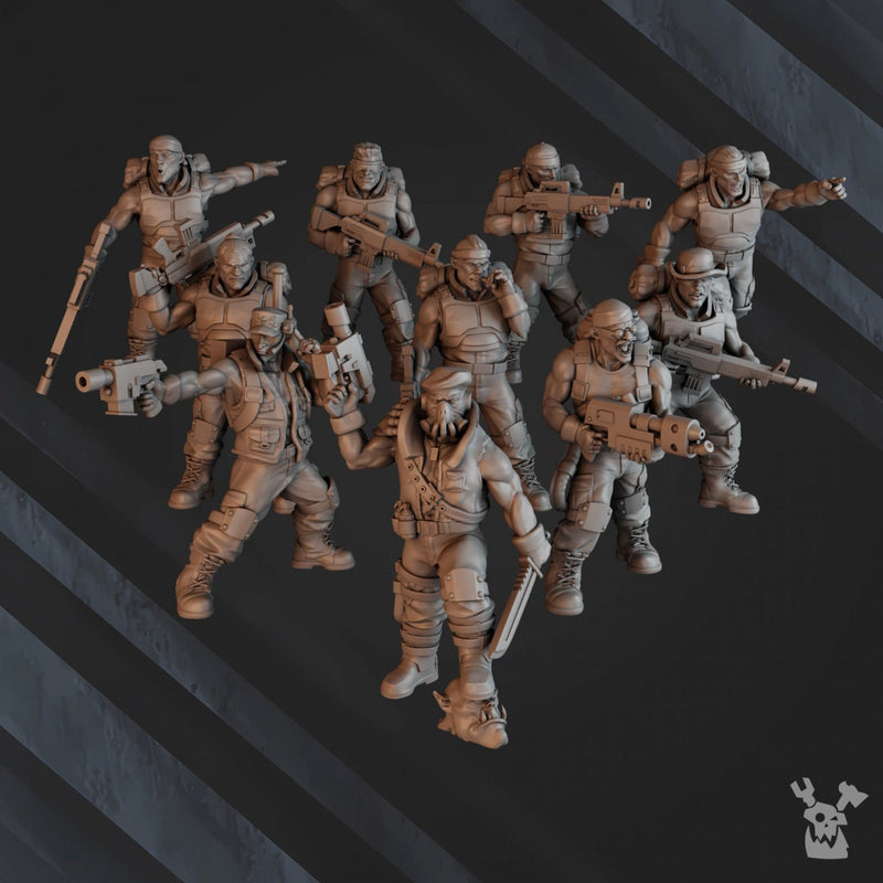 Green Hell Division Infantry Squad | DakkaDakka | Grim Dark | Fantasy | One Page Ruless
