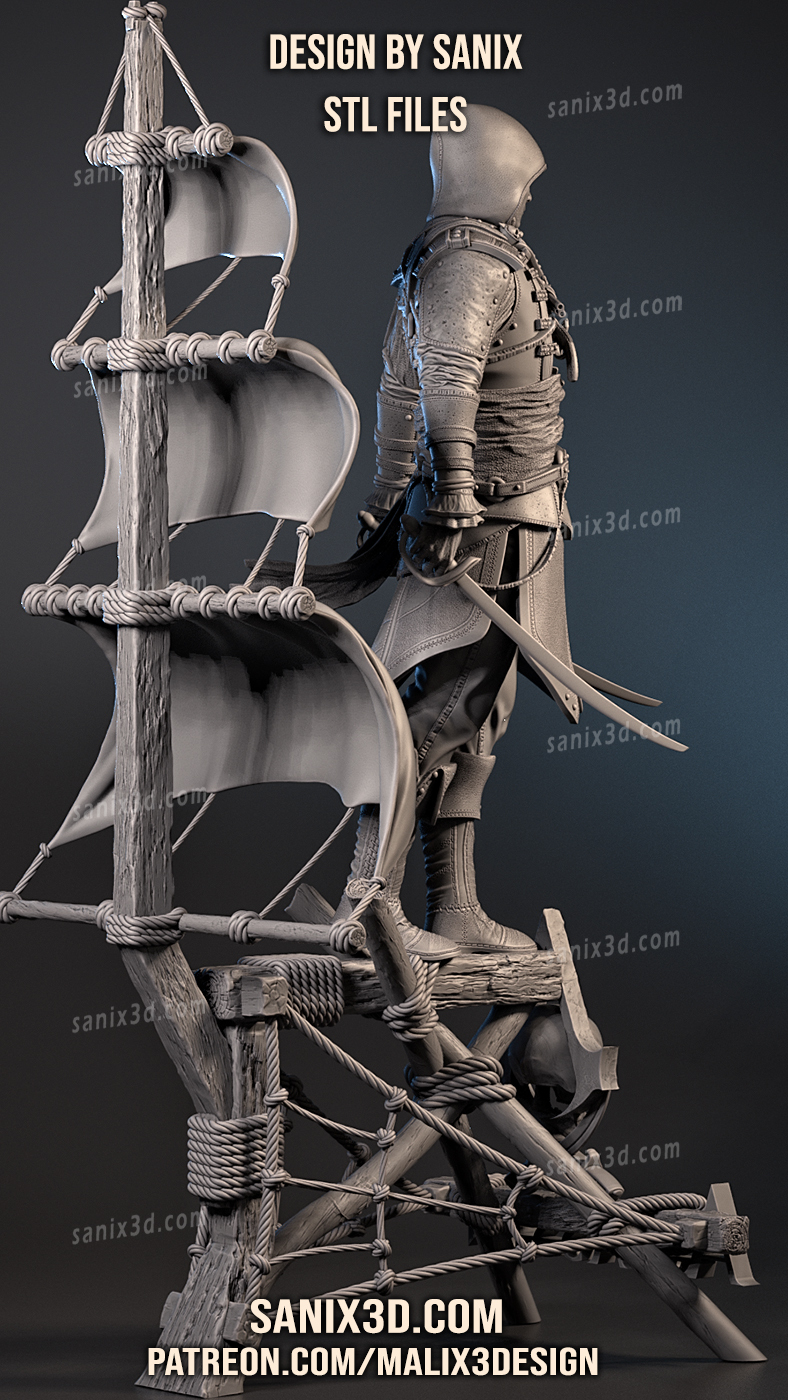 Assassin Resin Statue Model Kit