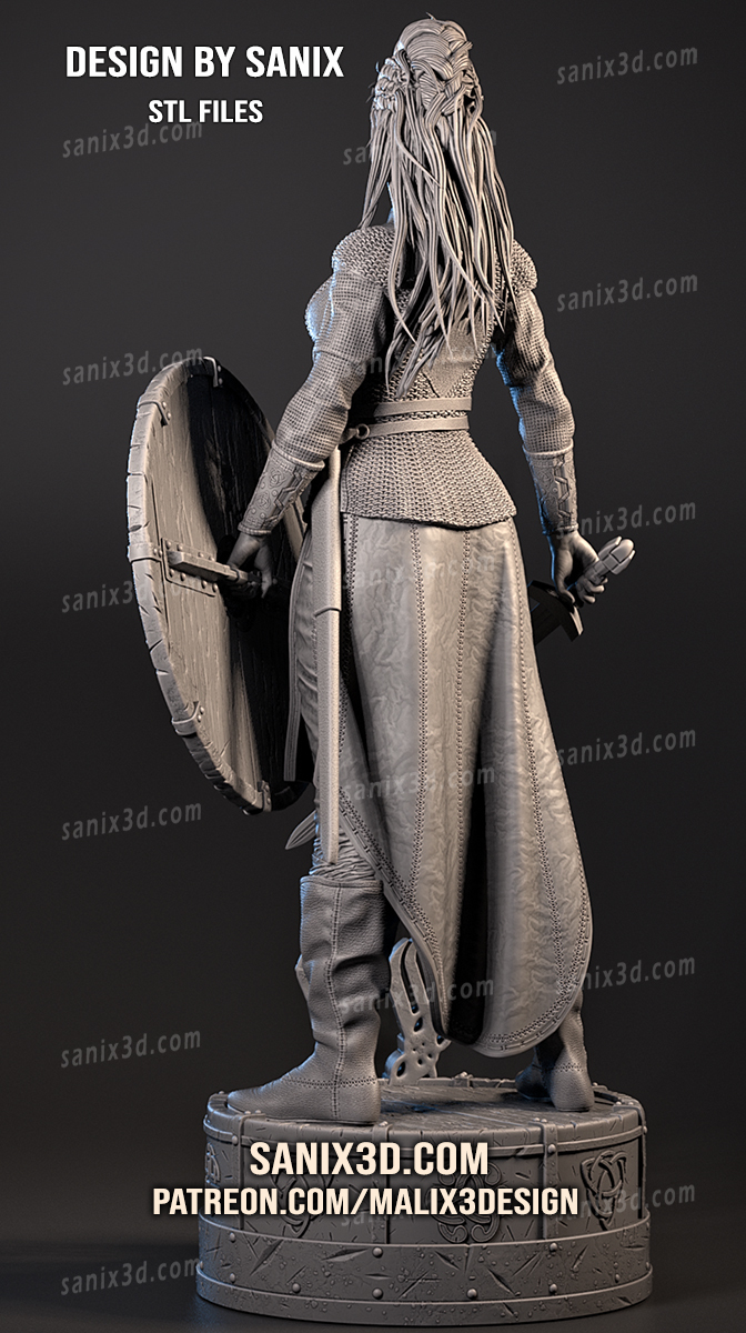 VIKING ( Lagertha ) Resin Statue Model Kit