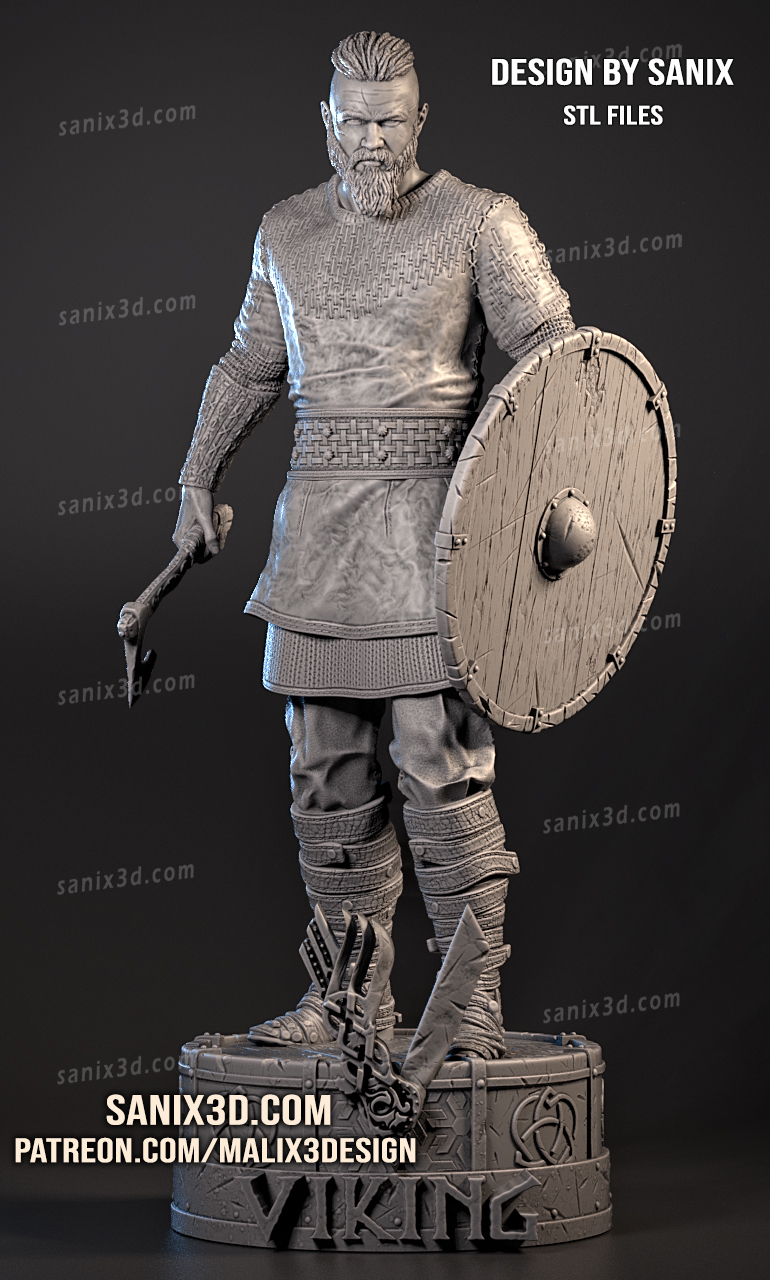 VIKING ( Ragnar Lothbrok ) Resin Statue Model Kit