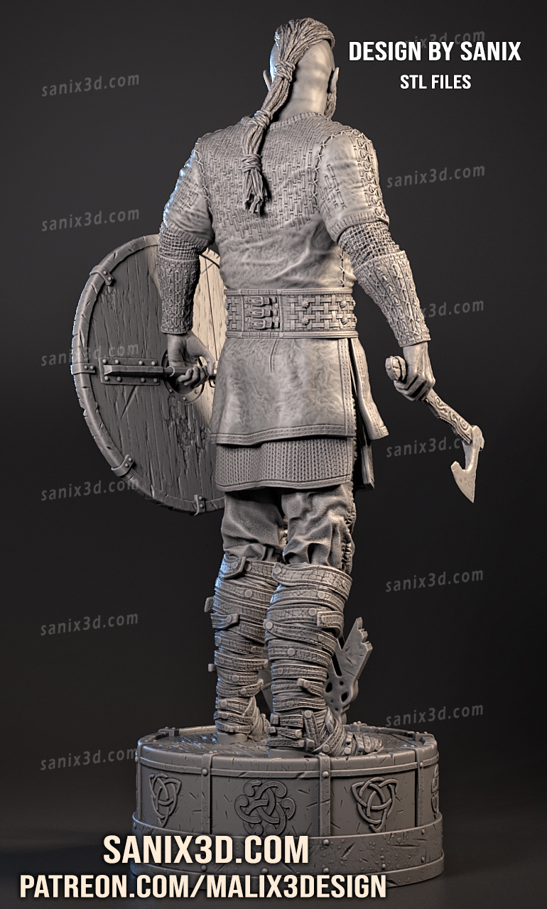 VIKING ( Ragnar Lothbrok ) Resin Statue Model Kit