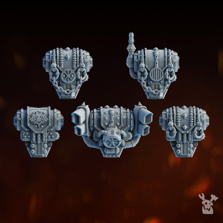 Carnage Reapers Backpacks Set x5 | DakkaDakka | Grim Dark | Fantasy | One Page Rules