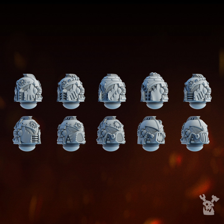 Carnage Reapers Heads Set x10 | DakkaDakka | Grim Dark | Fantasy | One Page Rules