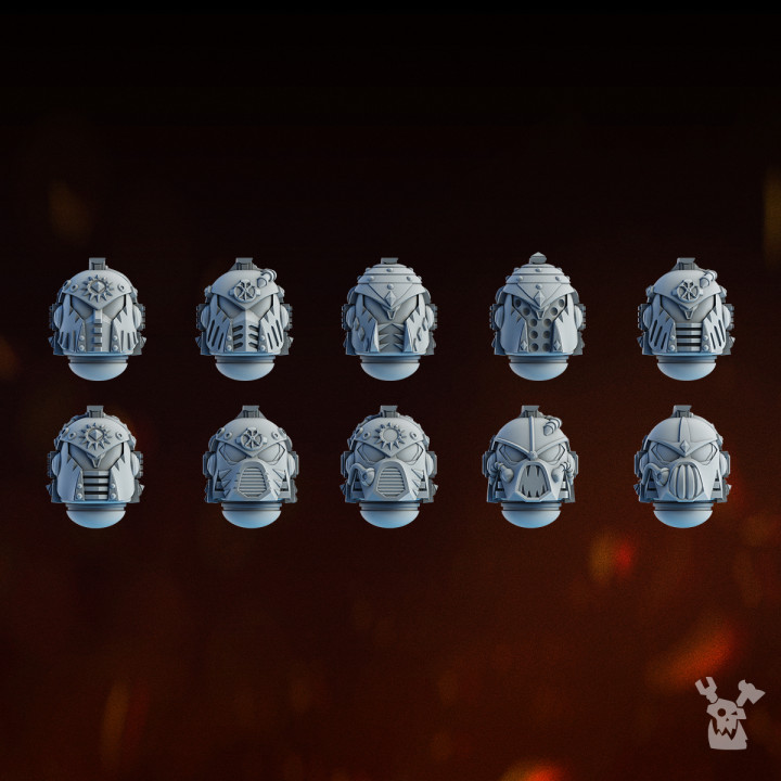 Carnage Reapers Heads Set x10 | DakkaDakka | Grim Dark | Fantasy | One Page Rules