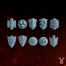 Carnage Reapers Shoulder Guards Set x10 | DakkaDakka | Grim Dark | Fantasy | One Page Rules
