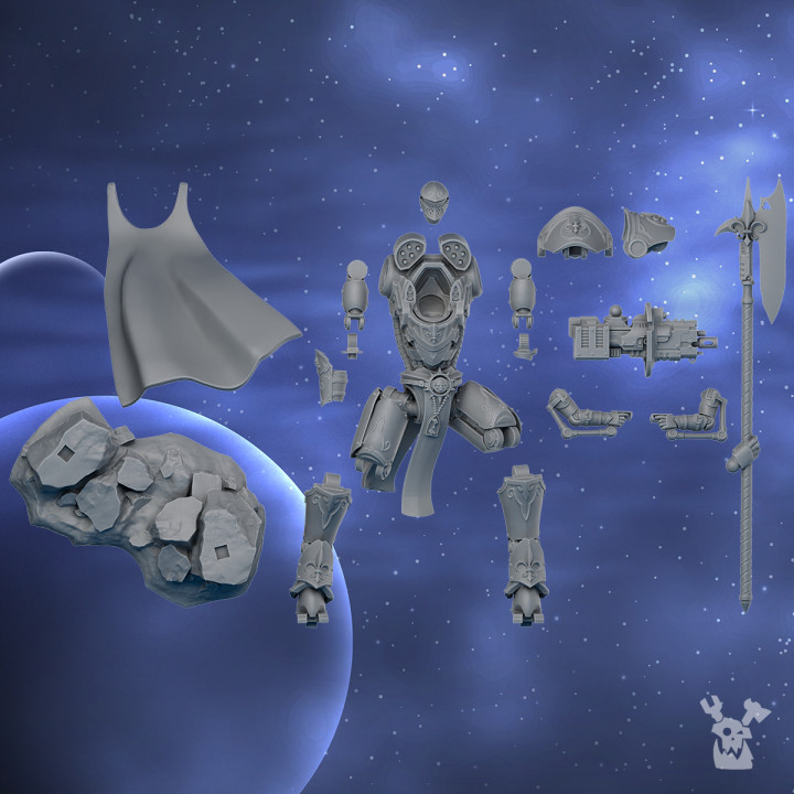 Commander "Scythe" in Exosuit | DakkaDakka | Grim Dark | Fantasy | One Page Rules