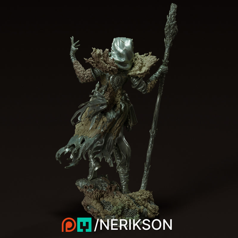 Yelhana, Fathomless Warlock | Statue | Model Kit | Sculpture