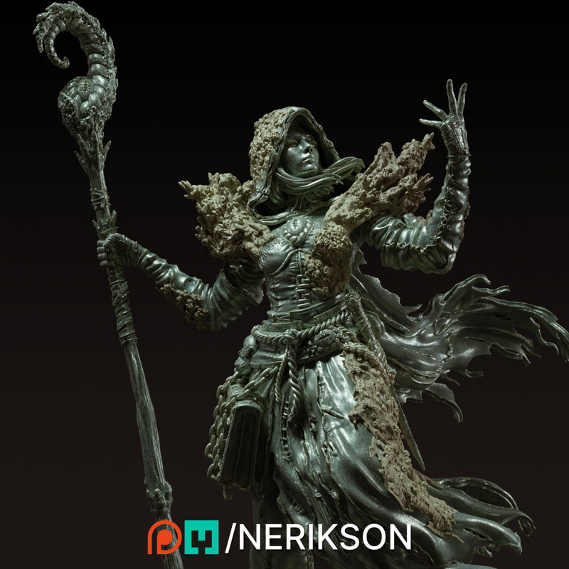 Yelhana, Fathomless Warlock | Statue | Model Kit | Sculpture