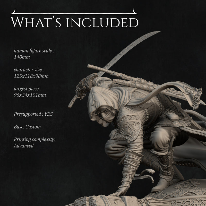 Nasir the Unseen Blade | Statue | Model Kit | Sculpture