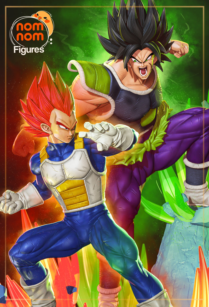 Vegeta Vs Broly Dragon Ball Z (Nomnom Figures)