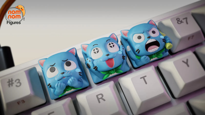 Happy Fairy Tail Keycaps (Nomnom Figures)