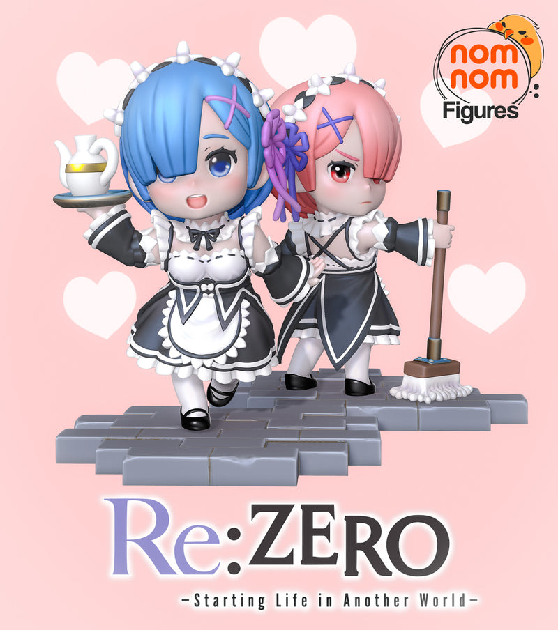 Rem Ram Re Zero (Nomnom Figures)