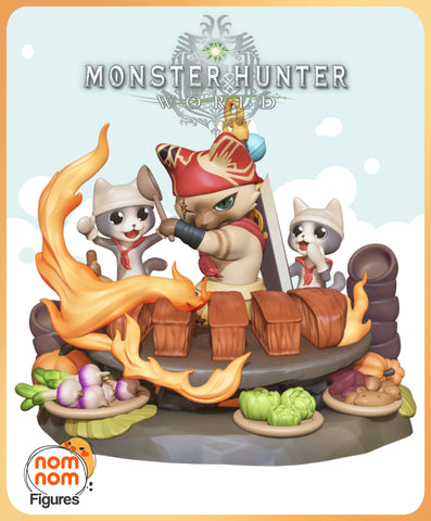 Chibi Meowscular Chef Monster Hunter (Nomnom Figures)