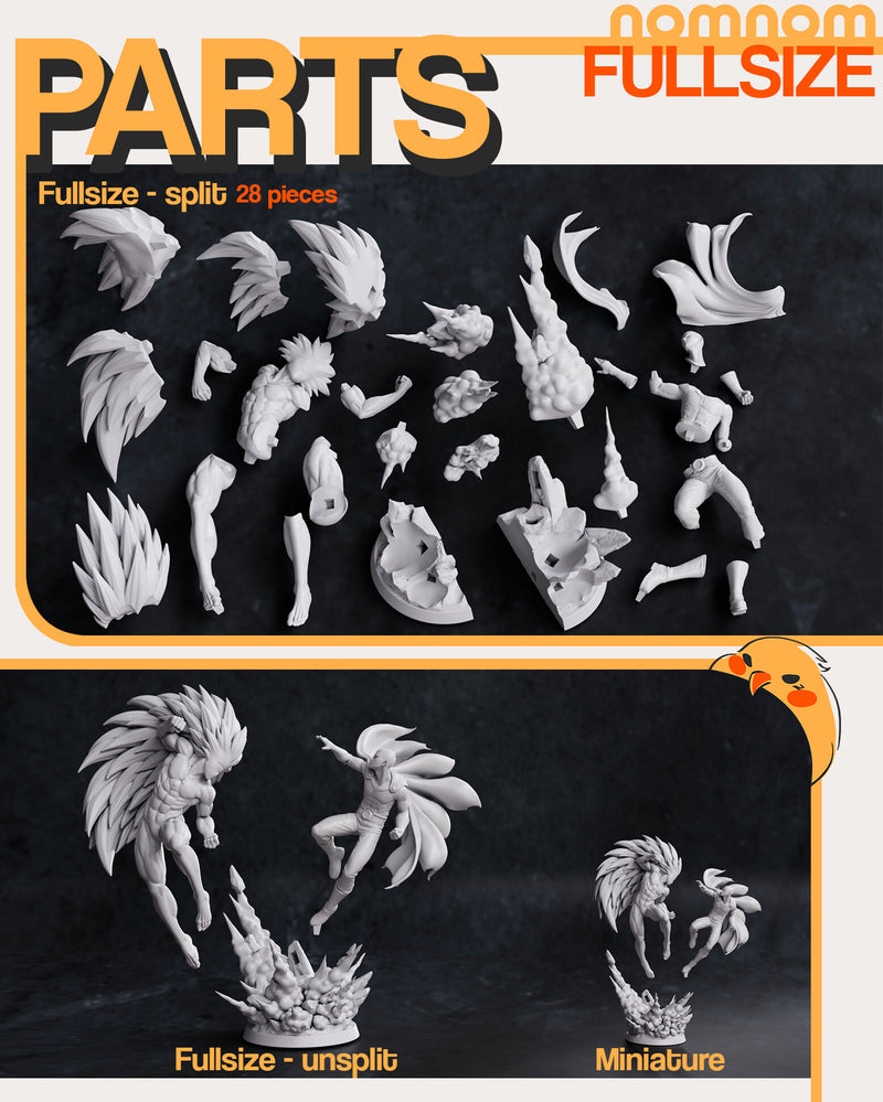 Saitama Vs Boros One Punch Man (Nomnom Figures)