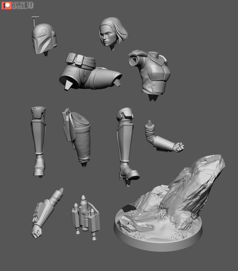 Bo Katan Kryze Mandalorian (Nomnom Figures)