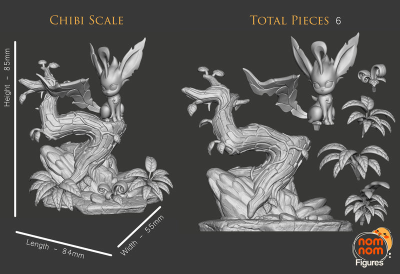 Leafeon Eevee Evolution – Pokémon (Nomnom Figures)