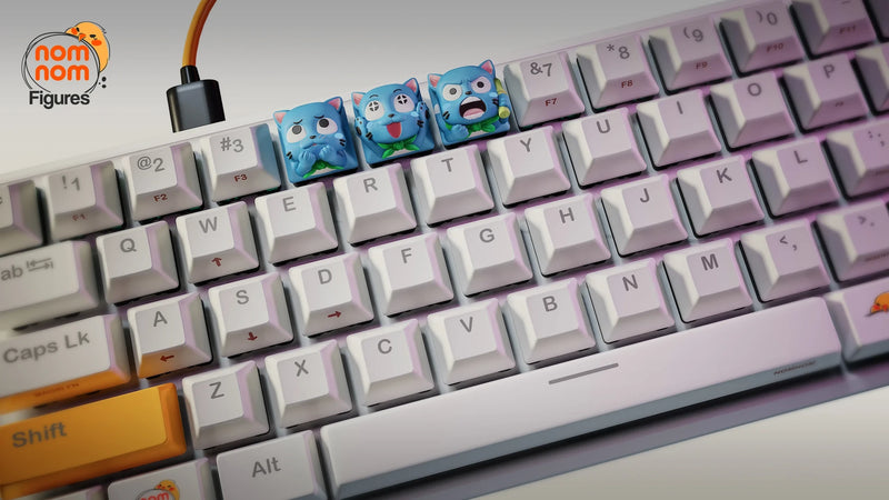 Happy Fairy Tail Keycaps (Nomnom Figures)