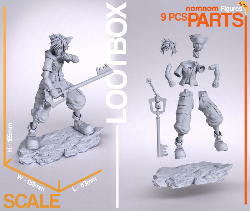 Sora Kingdom Hearts 3 (Nomnom Figures)