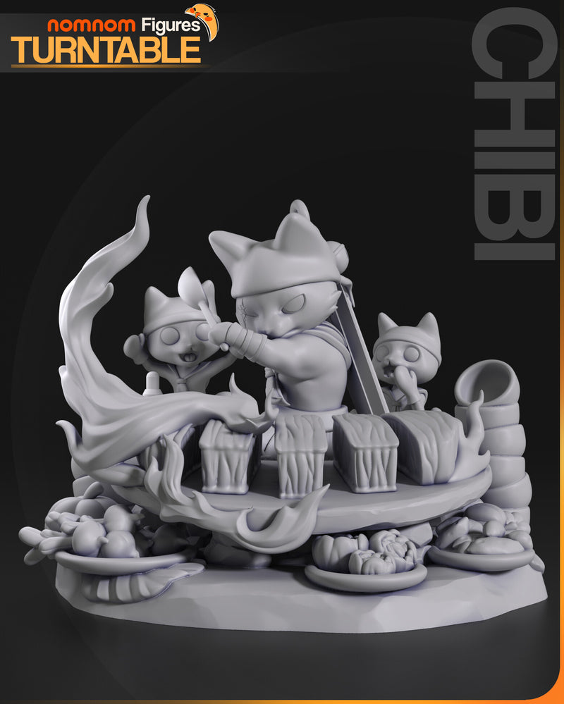 Chibi Meowscular Chef Monster Hunter (Nomnom Figures)