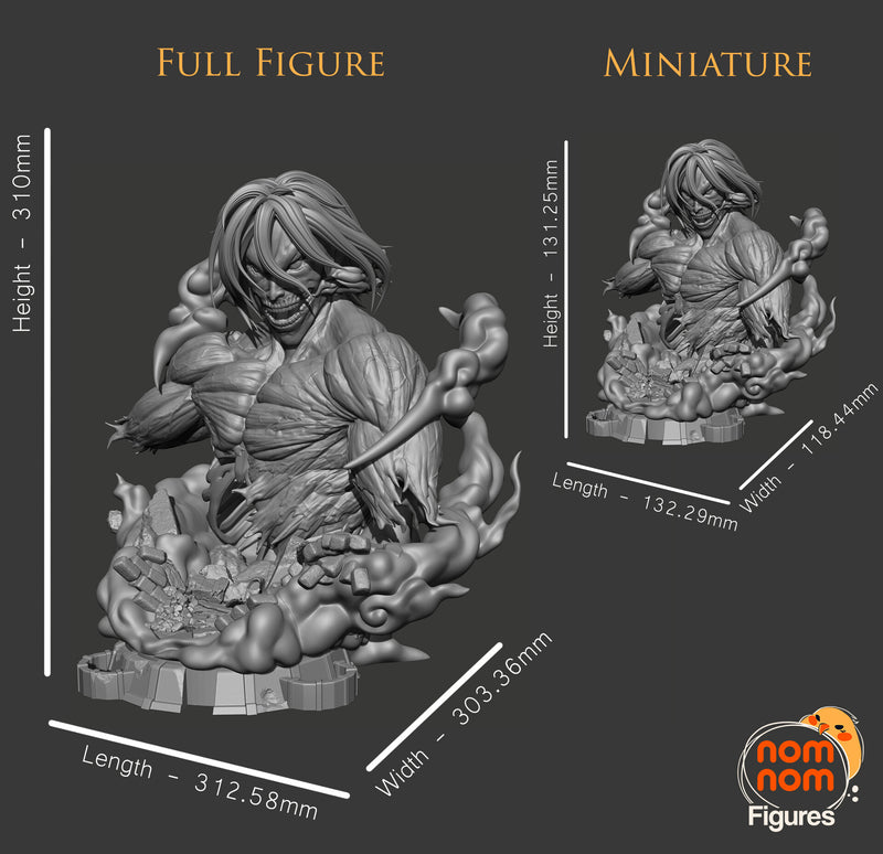 Eren Titan Base Mikasa Attack On Titan (Nomnom Figures)