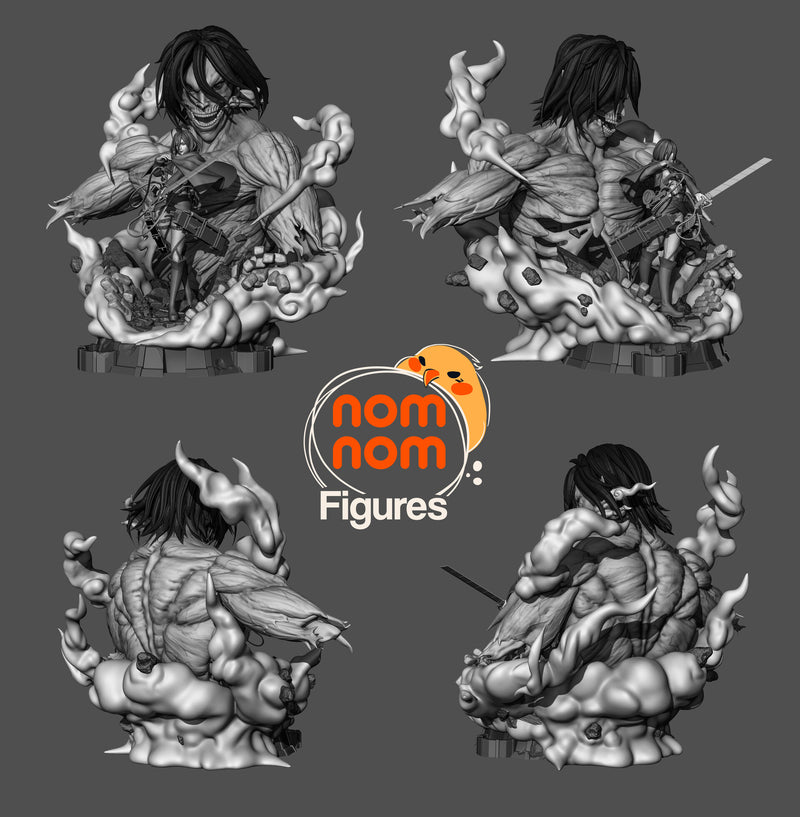 Eren Titan Base Mikasa Attack On Titan (Nomnom Figures)