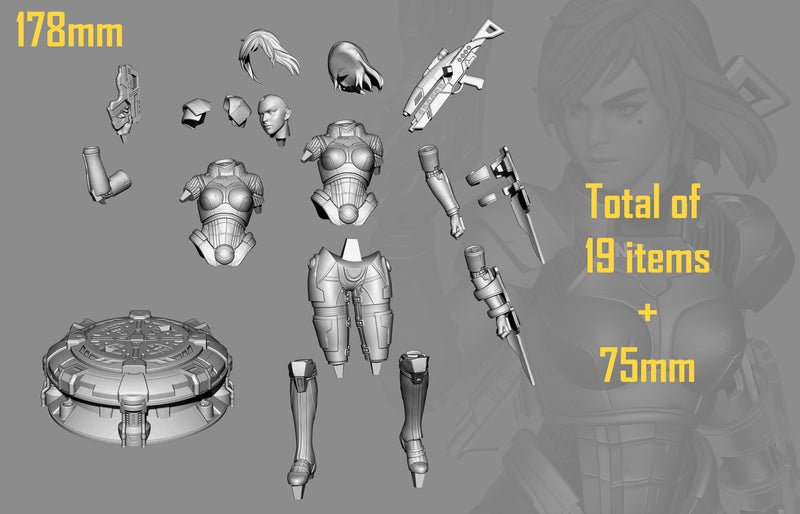 Female Shapard Mass Effect (Nomnom Figures)