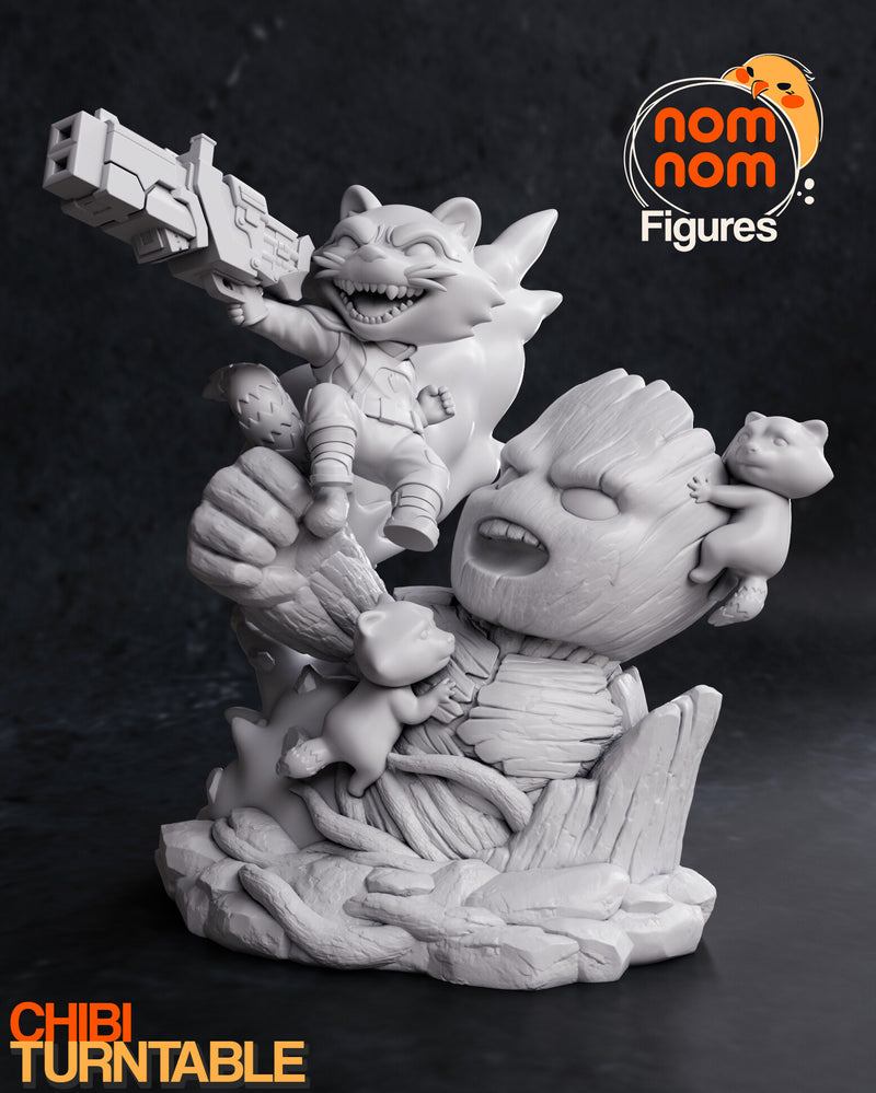 Chibi Rocket Guardians Galaxy (Nomnom Figures)