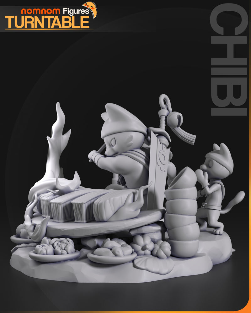 Chibi Meowscular Chef Monster Hunter (Nomnom Figures)