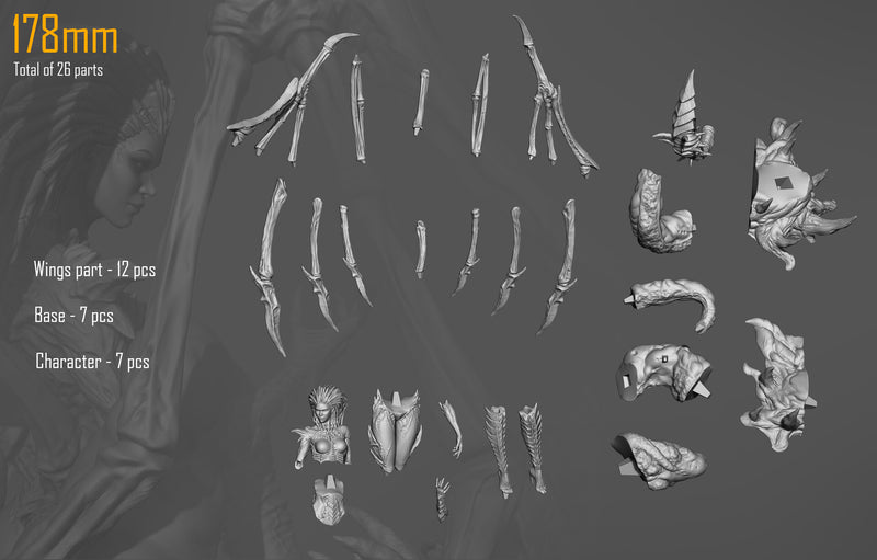 Sarah Kerrigan Queen Blades (Nomnom Figures)