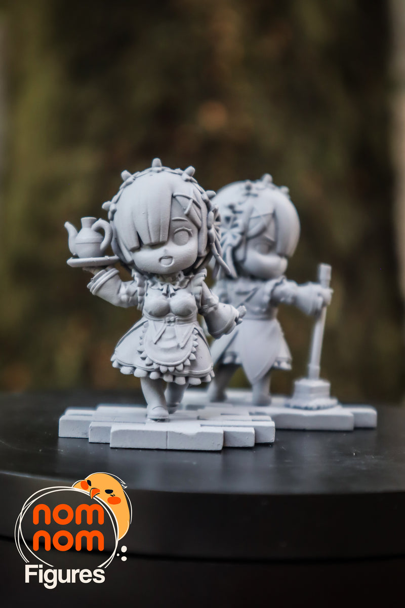 Rem Ram Re Zero (Nomnom Figures)