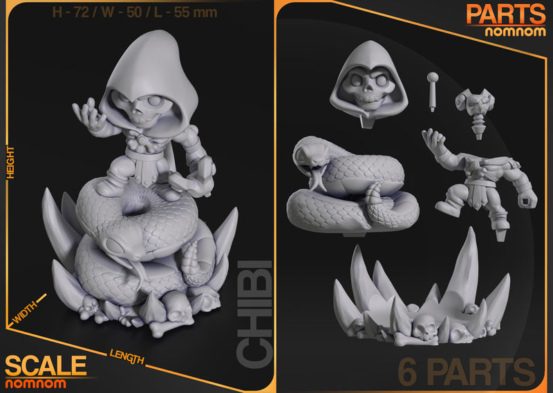 Chibi Skeletor He Man (Nomnom Figures)