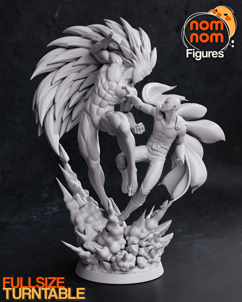 Saitama Vs Boros One Punch Man (Nomnom Figures)