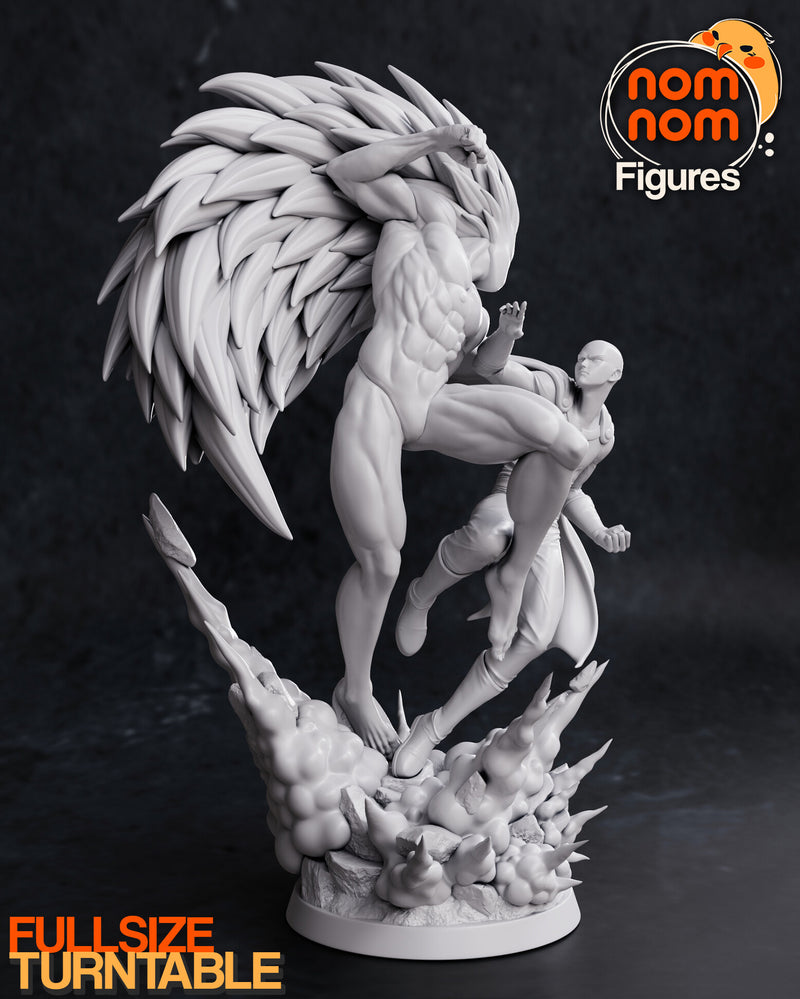 Saitama Vs Boros One Punch Man (Nomnom Figures)