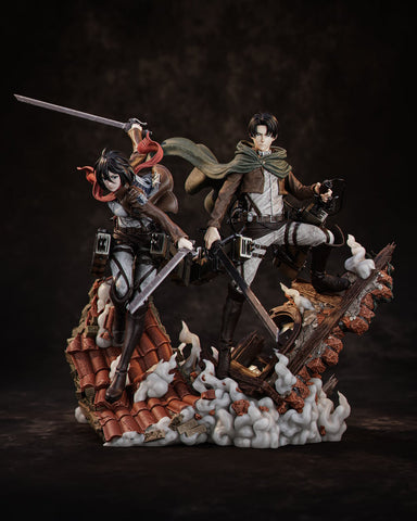 Mikasa And Levi Diorama - 1/9 Scale